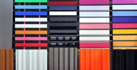 Fachada de panel composite de colores